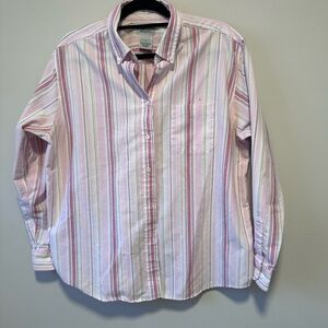 Vintage Women’s Pink Striped 90’s Shirt